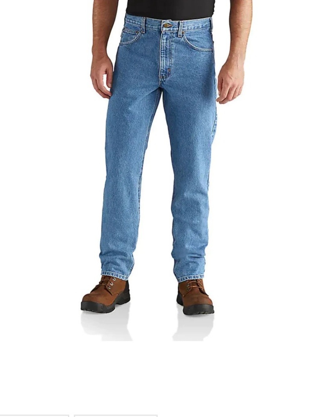 Carhartt Traditional Fit Straight Leg Men’s Jeans in Light Blue Denim size 42x30